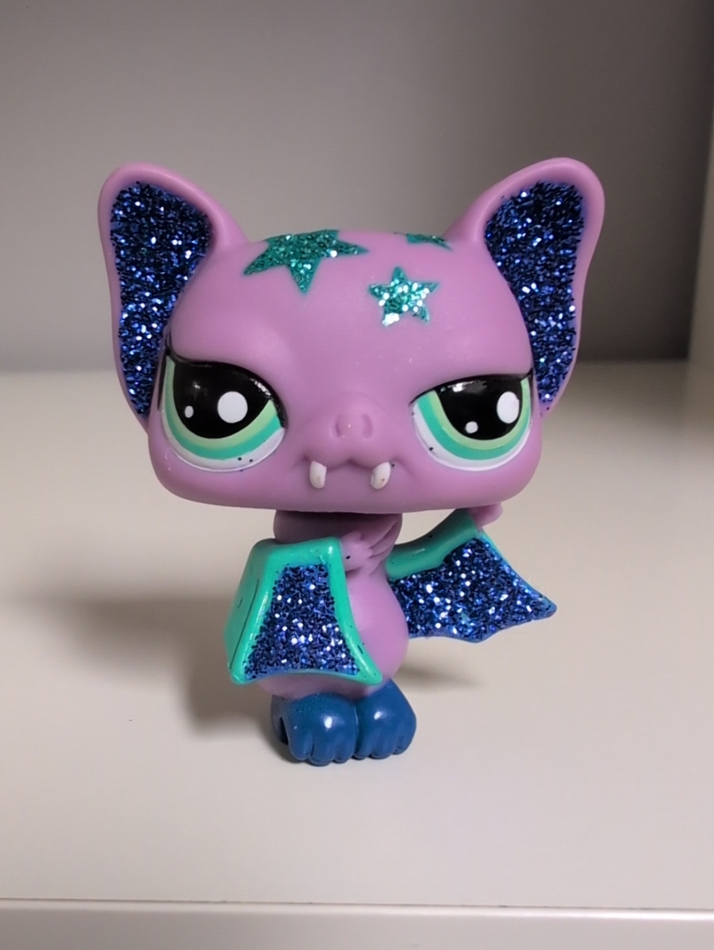 Littlest Pet Shop Purple Sparkle Bat #2142 Authentic Hasbro Collectible Figure